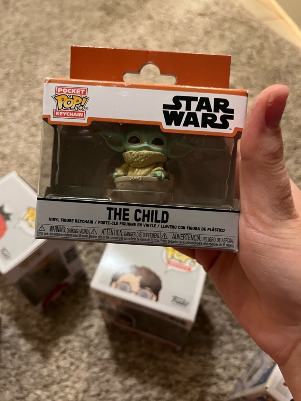 Funko Star Wars The Child Pocket Pop! Keychain - Green and Brown